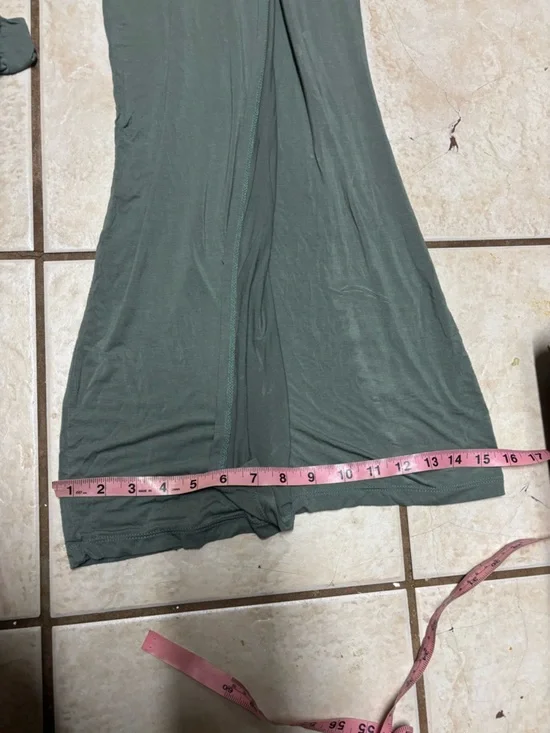 Lulus Knockout Sage Green Wide-Leg Pants medium 30L - Picture 10 of 10